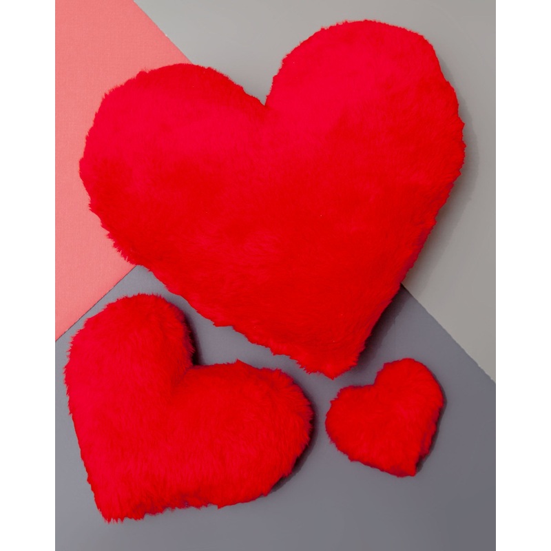 Lots of Love Heart Plush Squeaky Dog Toy