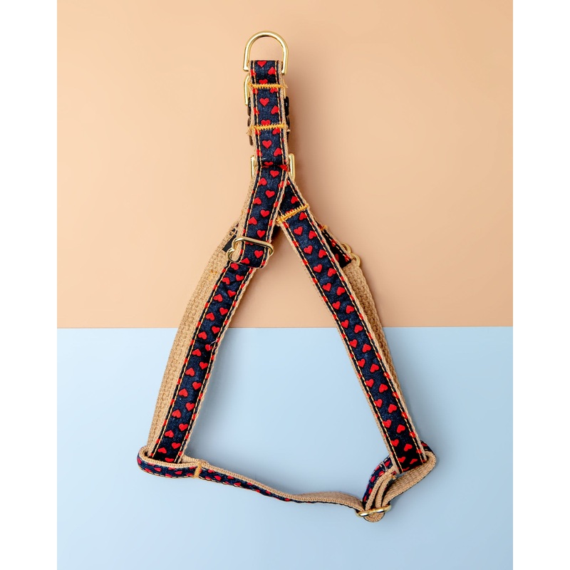 Red Heart Step-In Dog Harness (Made in the USA) << FINAL SALE >>