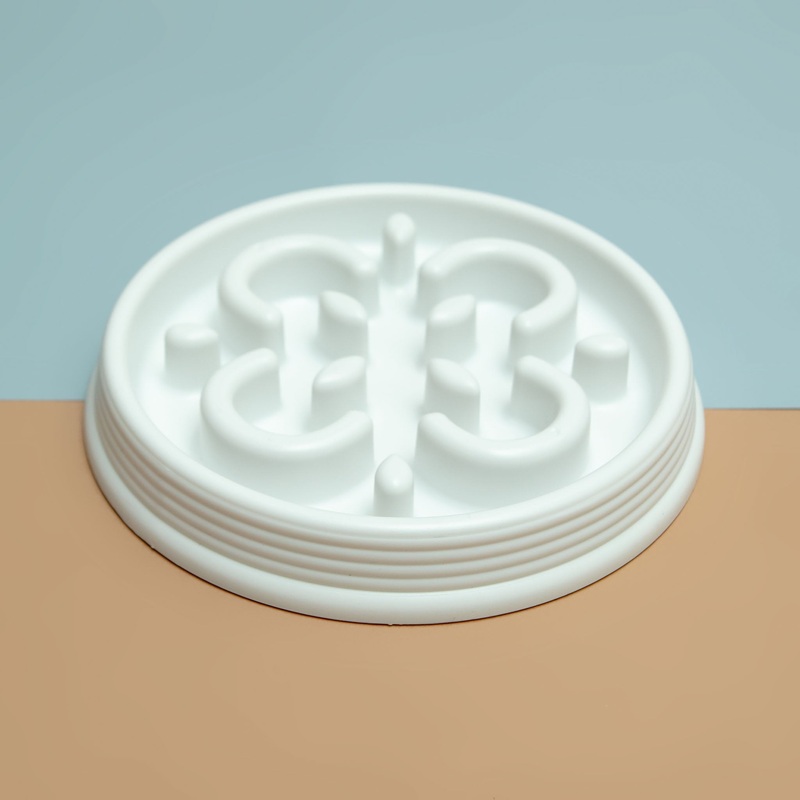 Slow Chow Feeder in Bright White (Small)