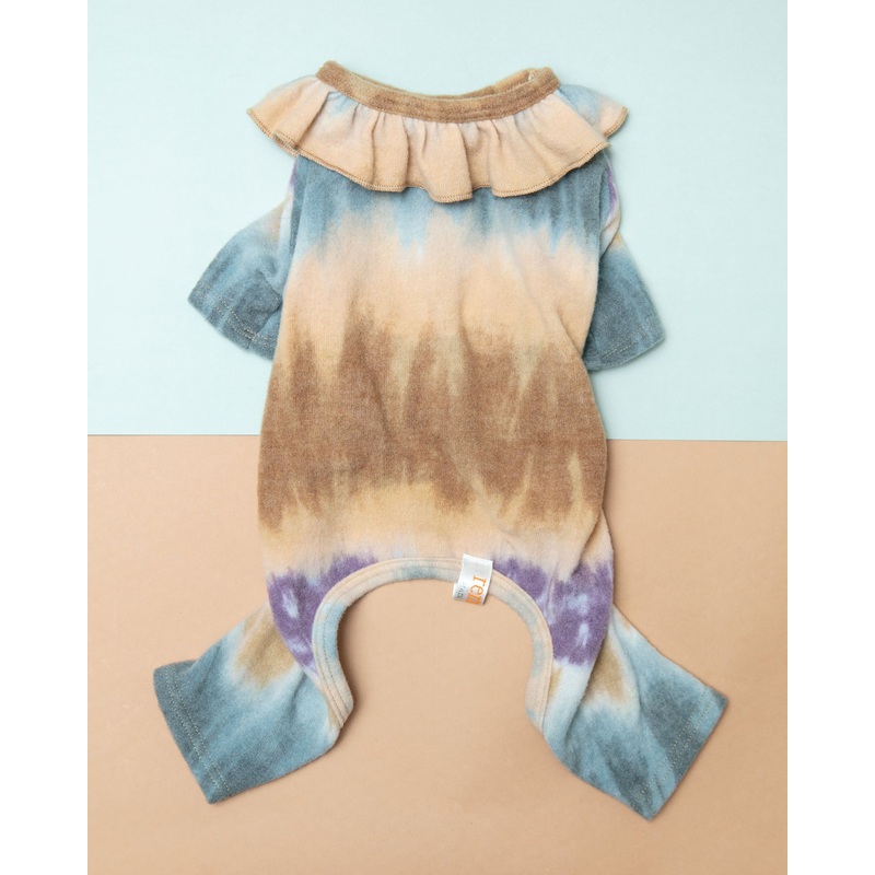 Tie-Dye Ruffle Dog Onesie (Made in the USA) << FINAL SALE >>