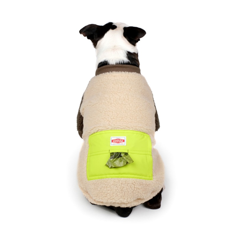 Tripper Nubbly Fleece Dog Pullover in Beige (FINAL SALE)