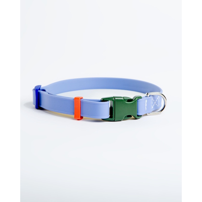 A Walk in the Park Dog Collar in Periwinkle Blue (Made in the USA)