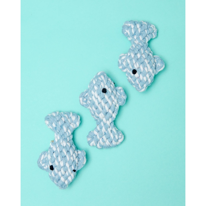 April the Fish Sustainable Handmade Nautical Dog Rope Toy