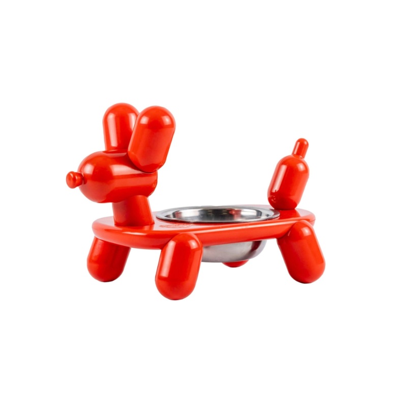 Balloon Dog Elevated Pet Bowl