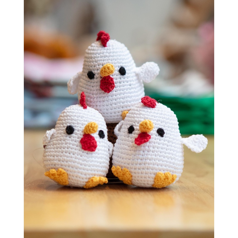 Chicken Little Squeaky Knit Dog Toy (FINAL SALE)