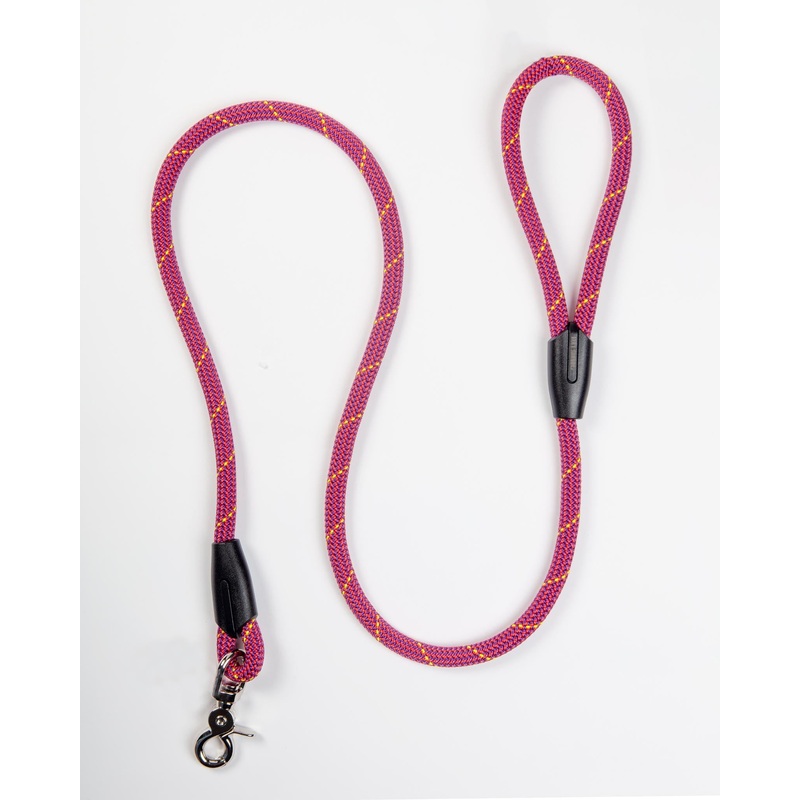 Classic Dog Leash in Mulberry Wine (Made in the USA)