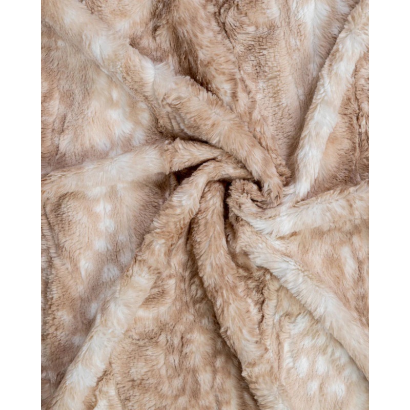 Furry Dog Blanket in Golden Fawn (Made in the USA)