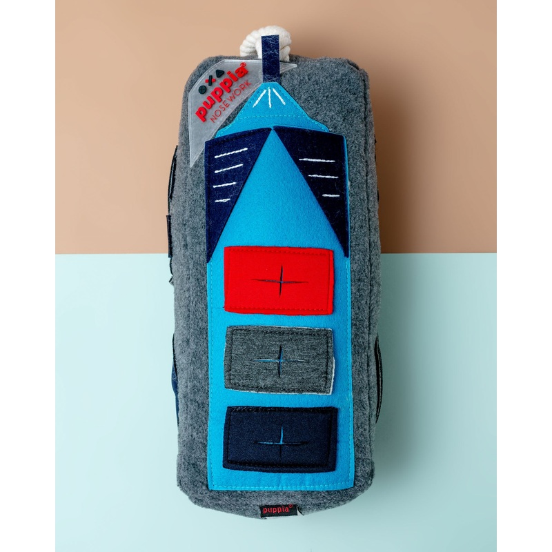 High Rise Interactive Nosework Dog Toy in Grey