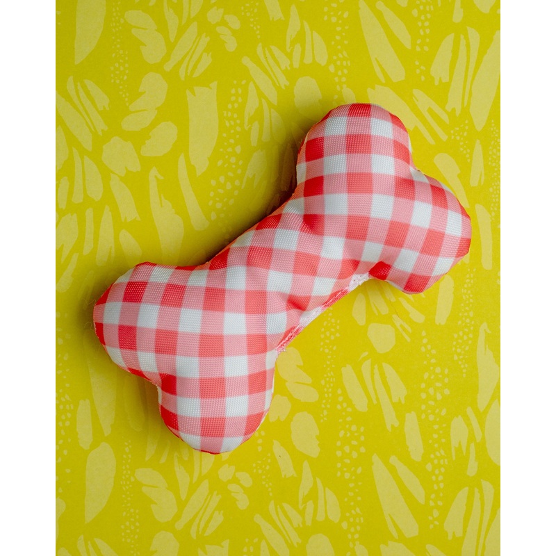 Just Peachy Squeaky Dog Bone Toy (Made in the USA) << FINAL SALE >>