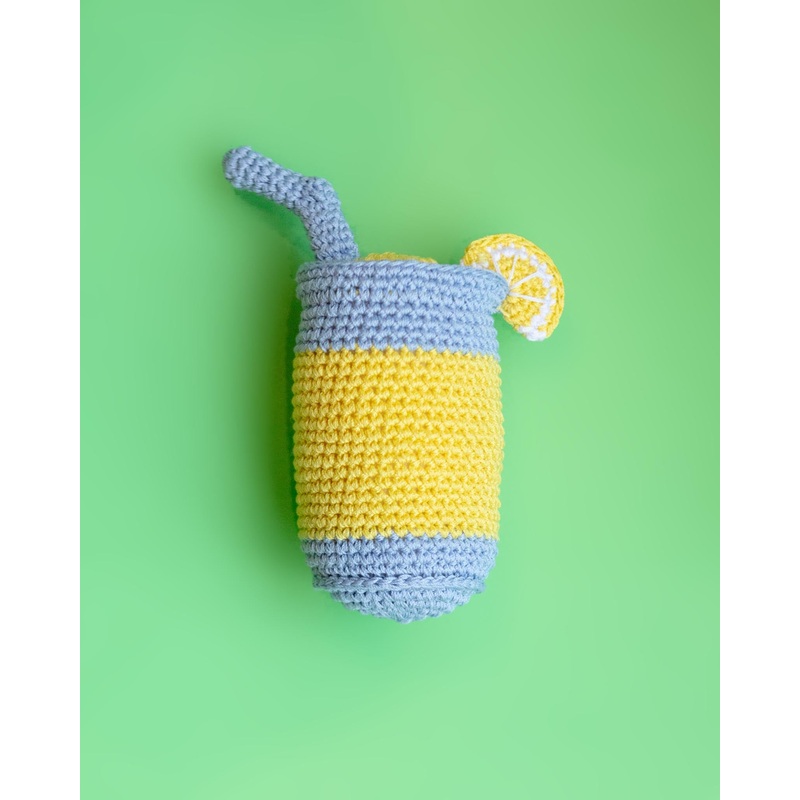 Lemonade Squeaky Knit Dog Toy (FINAL SALE)