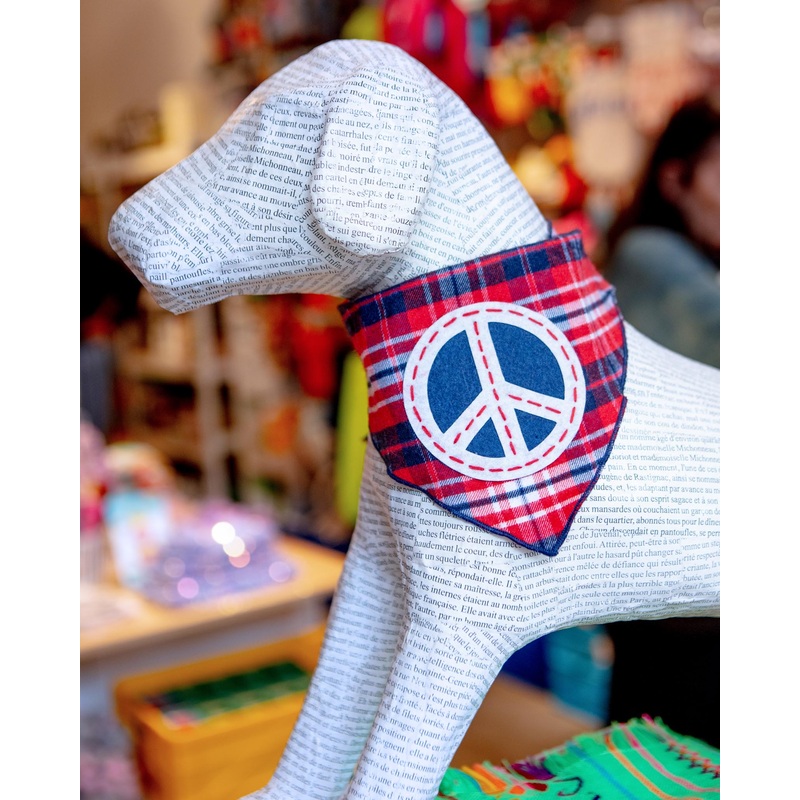 Peace Pupper Dog Bandana|Medium|Large