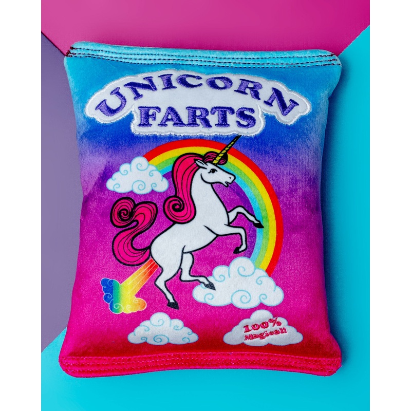 Unicorn Farts Dog Crinkle Plush Toy << FINAL SALE >>