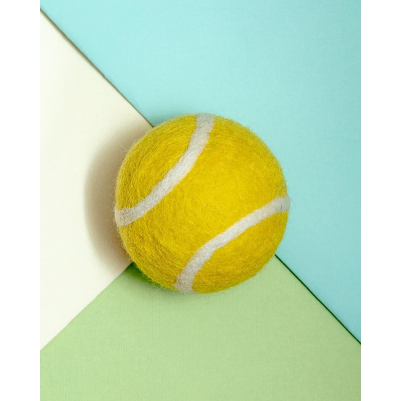 Wool Tennis Ball Dog Toy|Small|Regular