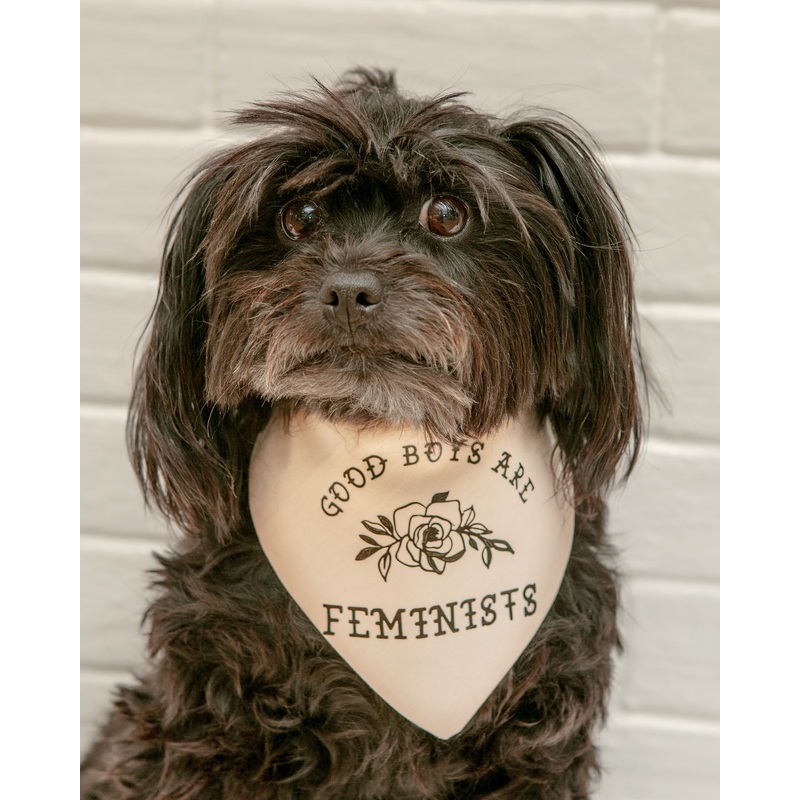 Good Boys Are Feminists Dog Bandana (Made in the USA)