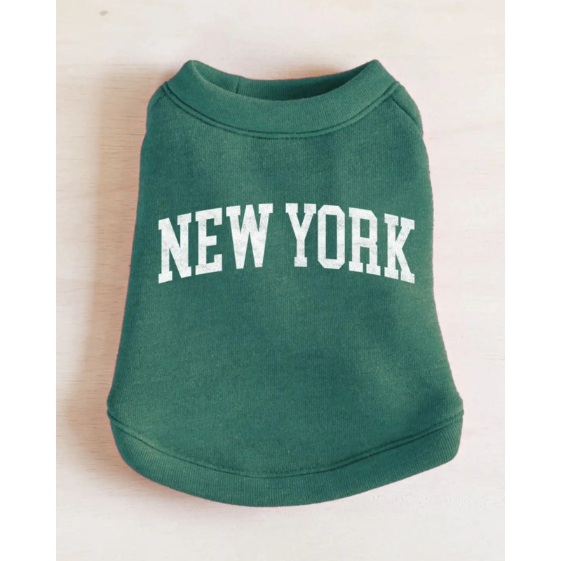 New York Dog Sweatshirt in Forest Heather