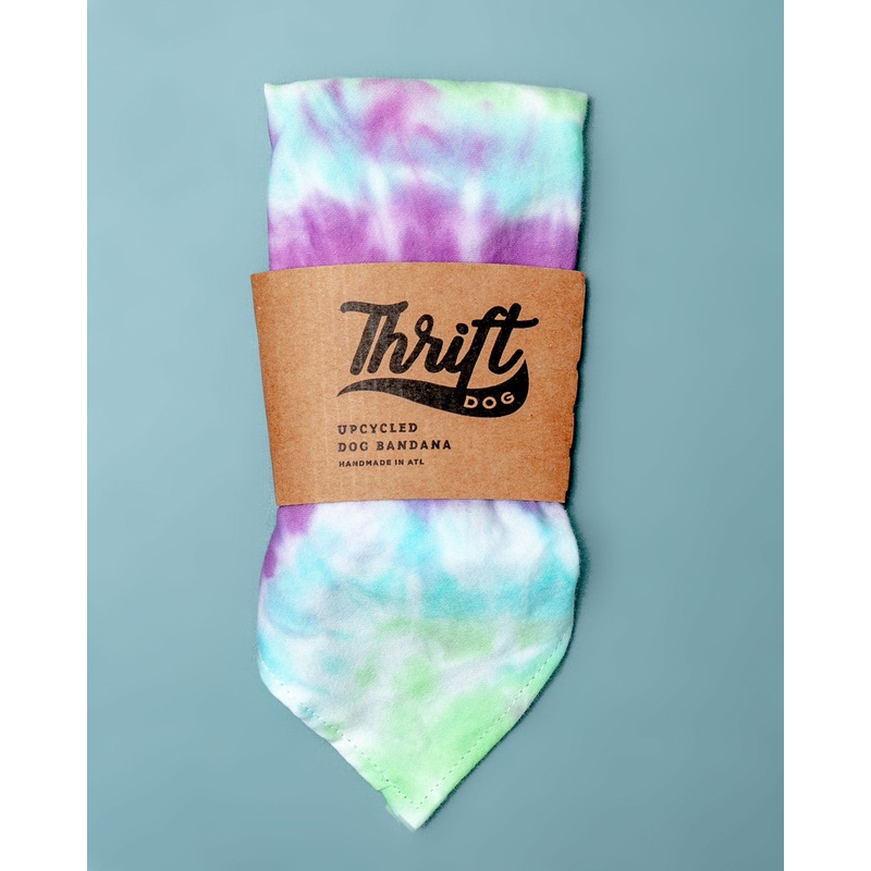 Tie-Dye Dog Bandana in Mood Ring (Made in the USA)