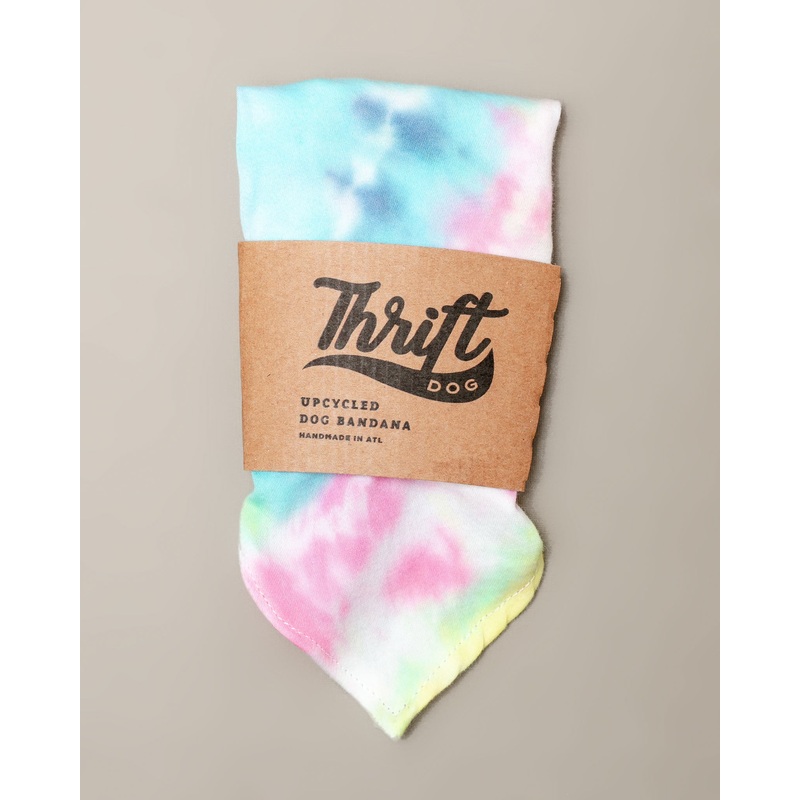 Tie-Dye Dog Bandana in Snow Cone (Made in the USA) (FINAL SALE)
