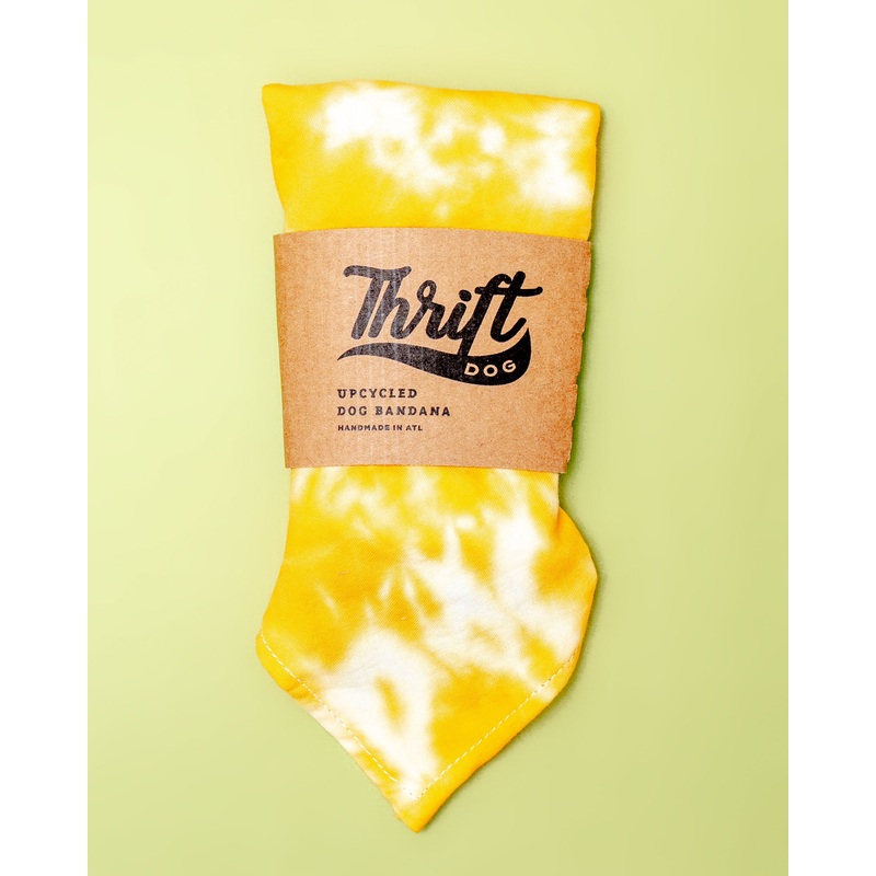 Tie-Dye Dog Bandana in Sunshine (Made in the USA) (FINAL SALE)