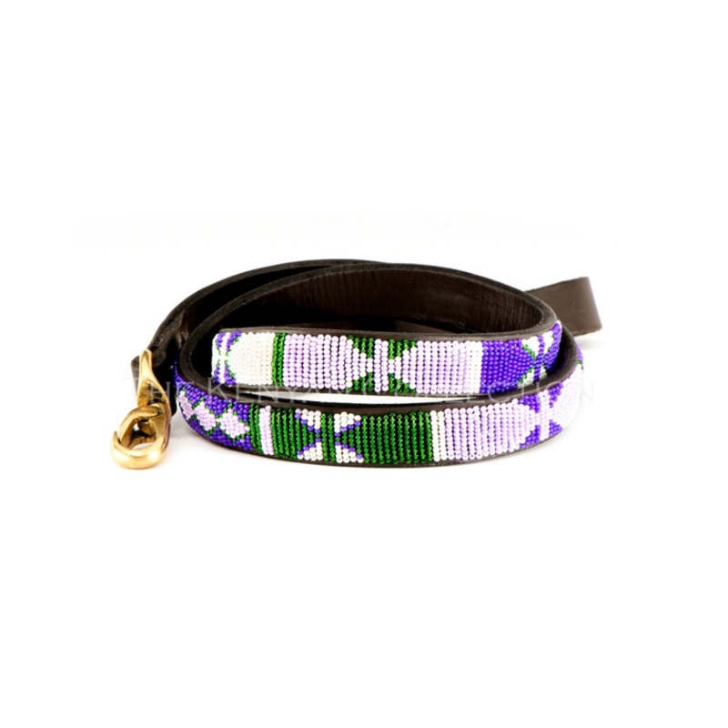 Yesterday Today Tomorrow Beaded Dog Leash (FINAL SALE)