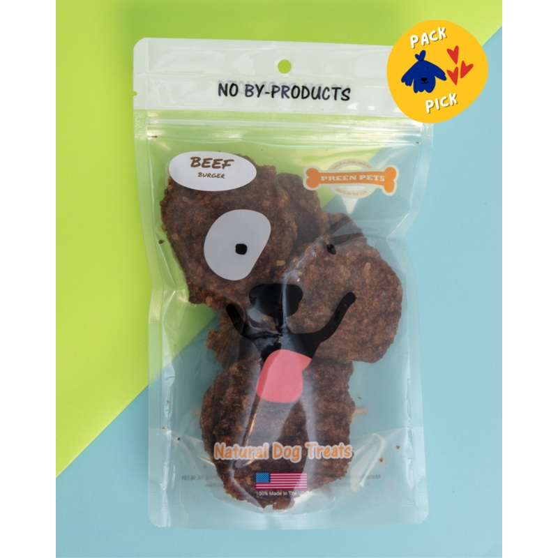 Beef Burger Dog Treats (Made in the USA)