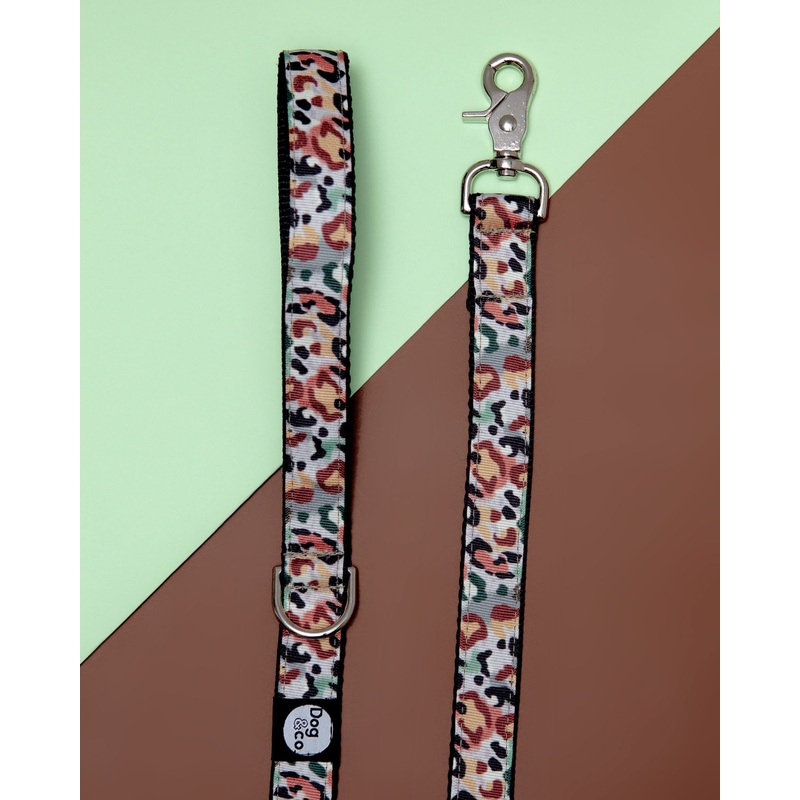 Camo Leopard Dog Leash (Made in NYC)