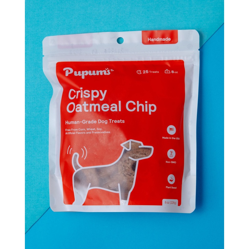 Crispy Oatmeal Chip Dog Treats