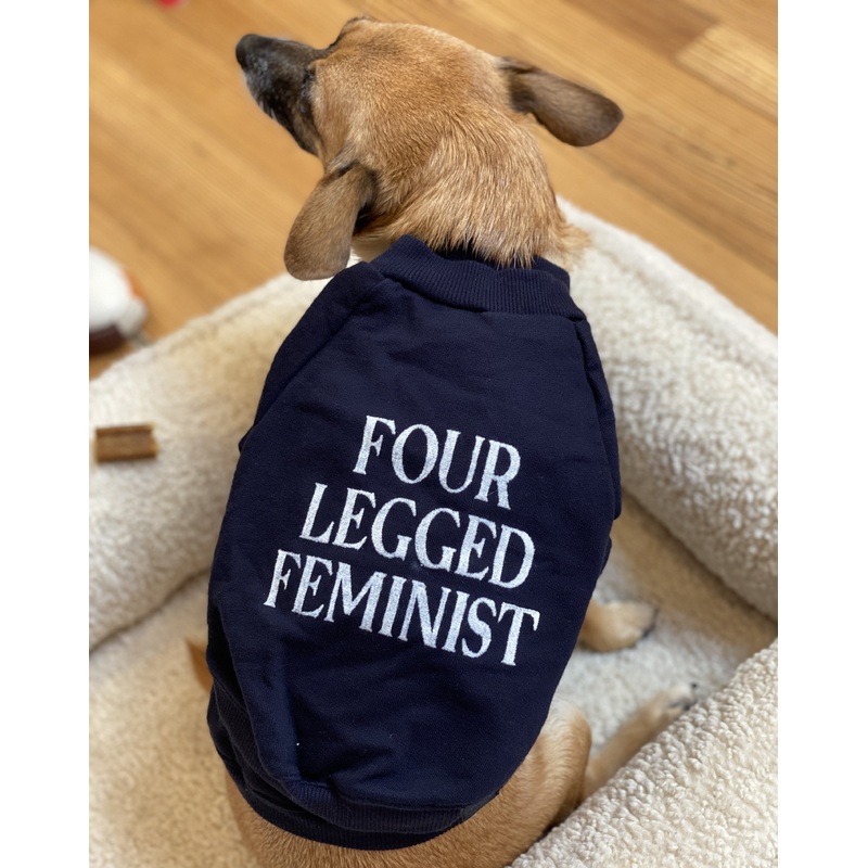 Cut-Sleeve Four-Legged Feminist T-Shirt (Made in the USA)
