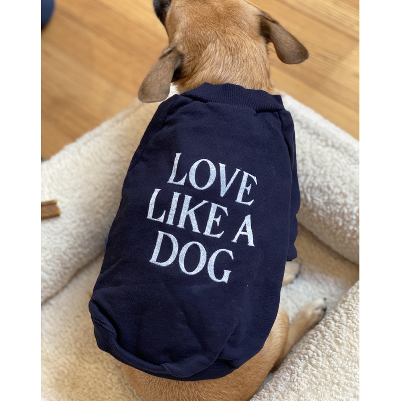 Cut-Sleeve Love Like a Dog T-Shirt (Made in the USA) (FINAL SALE)