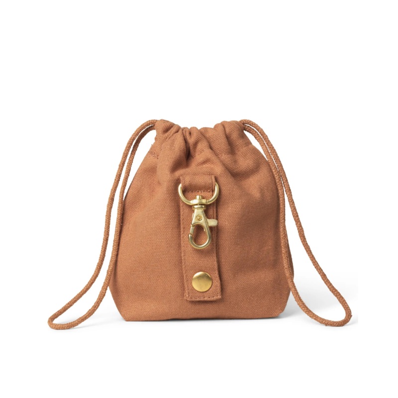 Dog Treat Bag in Light Brown