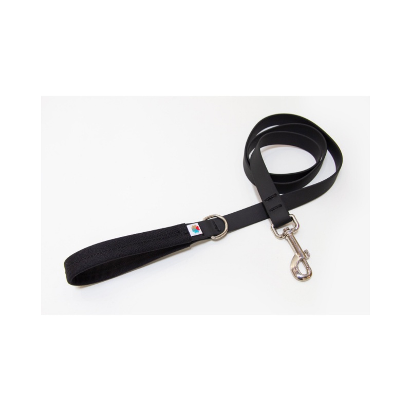 Funston Dog Leash in Black Biothane