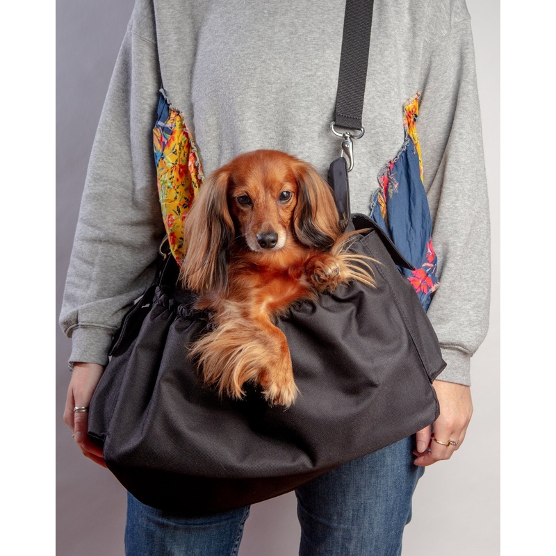 Gigi Sling Pet Carrier in All Black (Made in the USA)