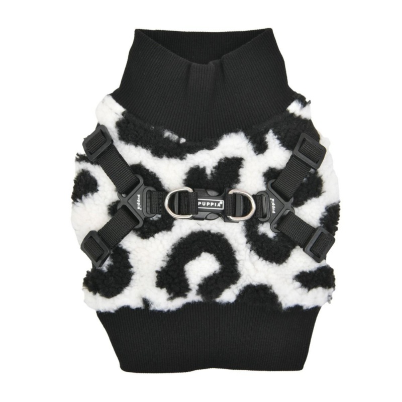Leopard Fleece Dog Harness Vest