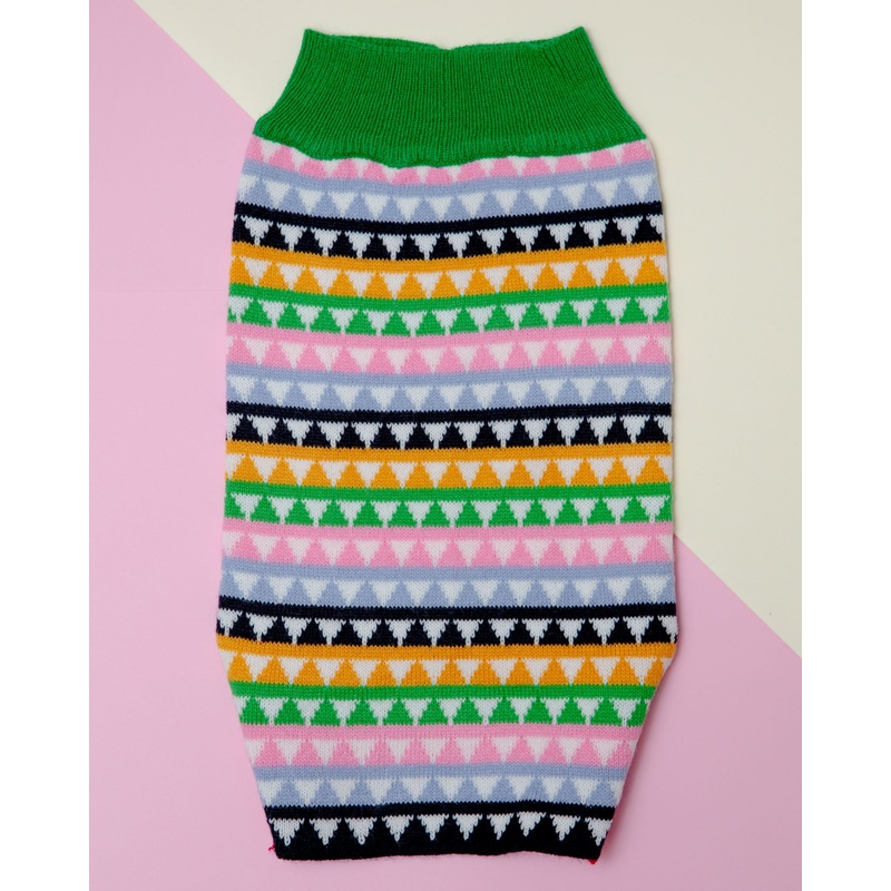 Mosaic Knit Dog Sweater << CLEARANCE >>