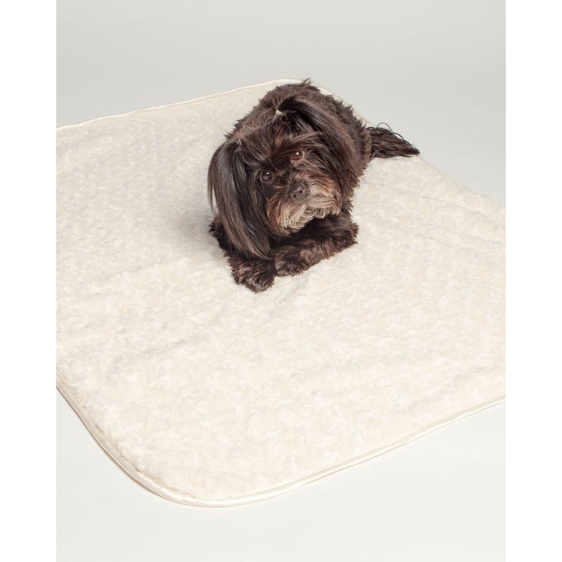 Rosebud Dog Blanket in Cream (Made in the USA)