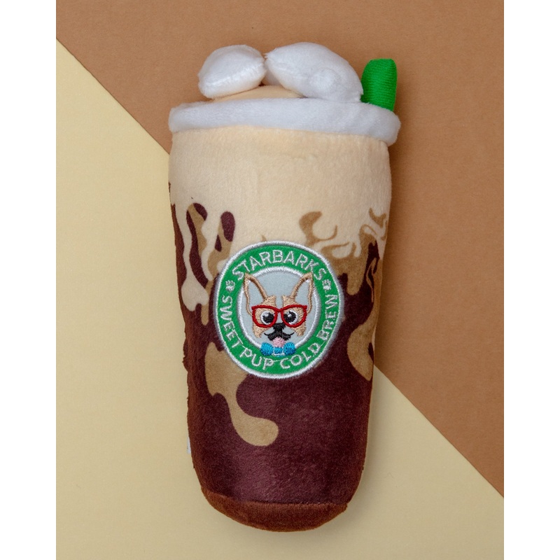 Starbarks Sweet Pup Cold Brew Plush Dog Toy