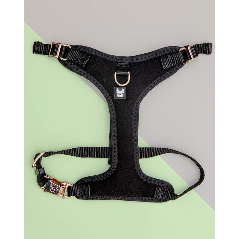 Aquafleece Water Repellant Dog Harness in Black(FINAL SALE)