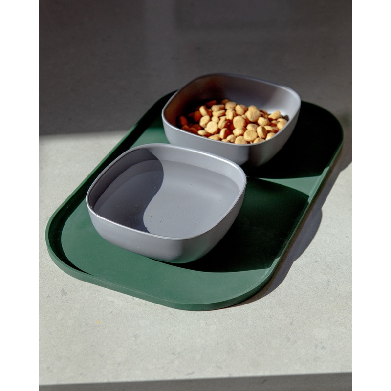 Basic Dog Placemat in Forest Green