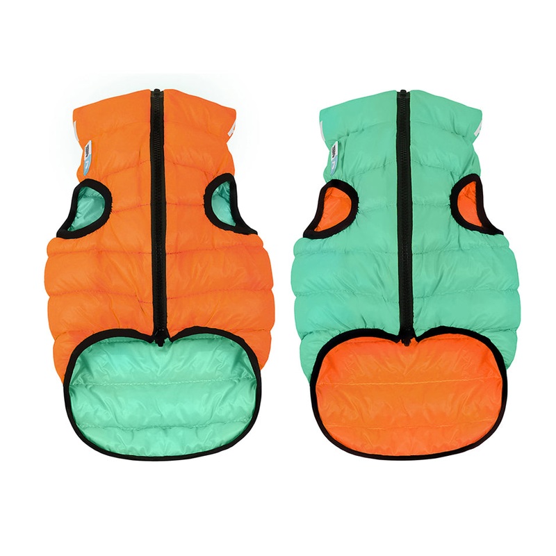 COLLAR BRAND | Reversible AiryVest Lumi in Tangerine + Glow-in-the-Dark Mint (with Harness Hole)