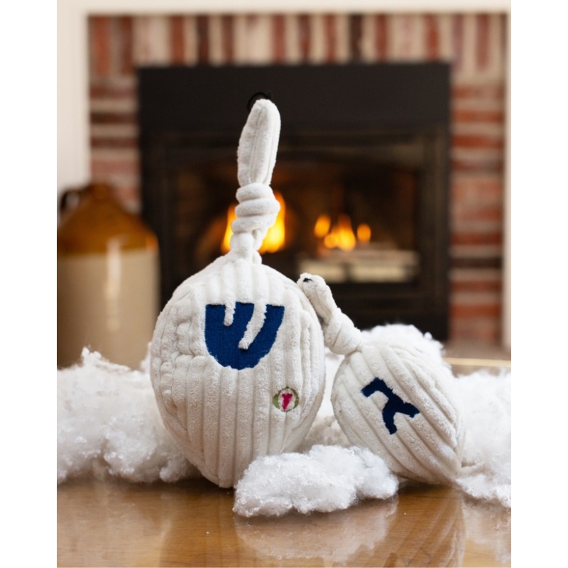 Plush Hanukkah Dreidel Dog Toy