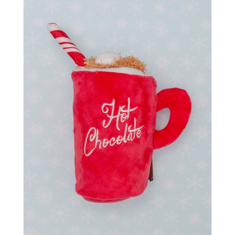 Squeaky Hot Chocolate Holiday Dog Toy
