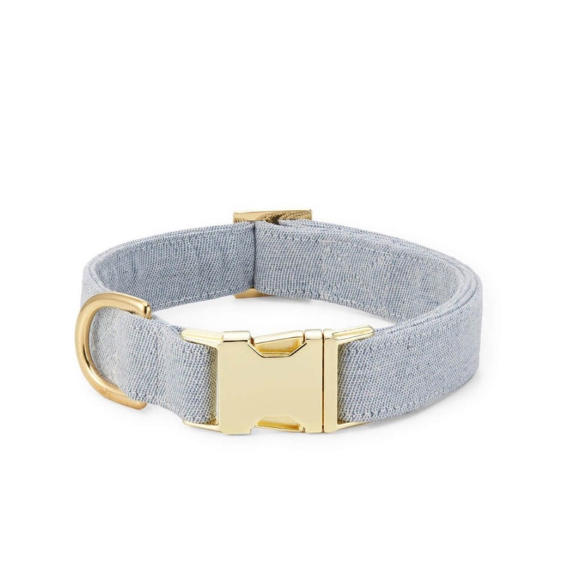 Upcycled Denim Dog Collar (Made in the USA) (FINAL SALE)