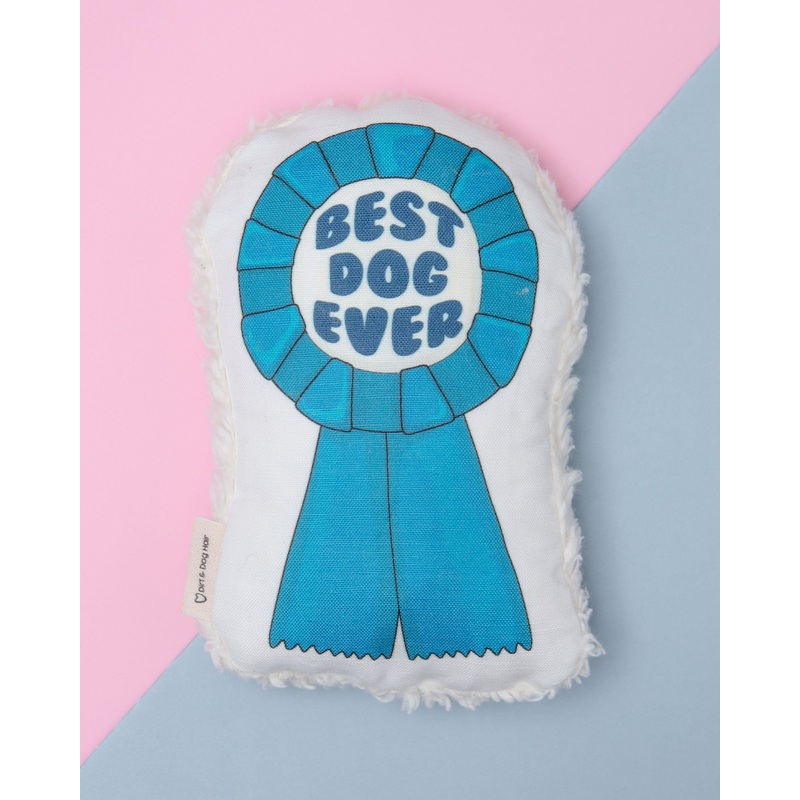 We are the Chompions Best Dog Ever Eco-Friendly Squeaky Dog Toy (Made in NYC) (FINAL SALE)