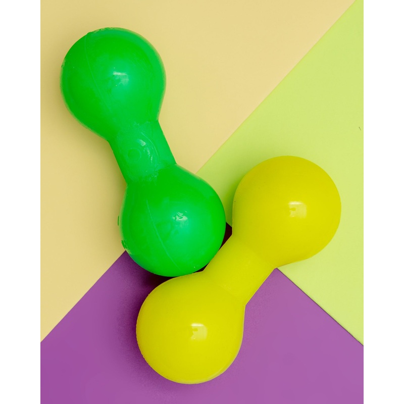 Bar-Bell Rubber Dog Toy(Guaranteed Tough)(Made in the USA)