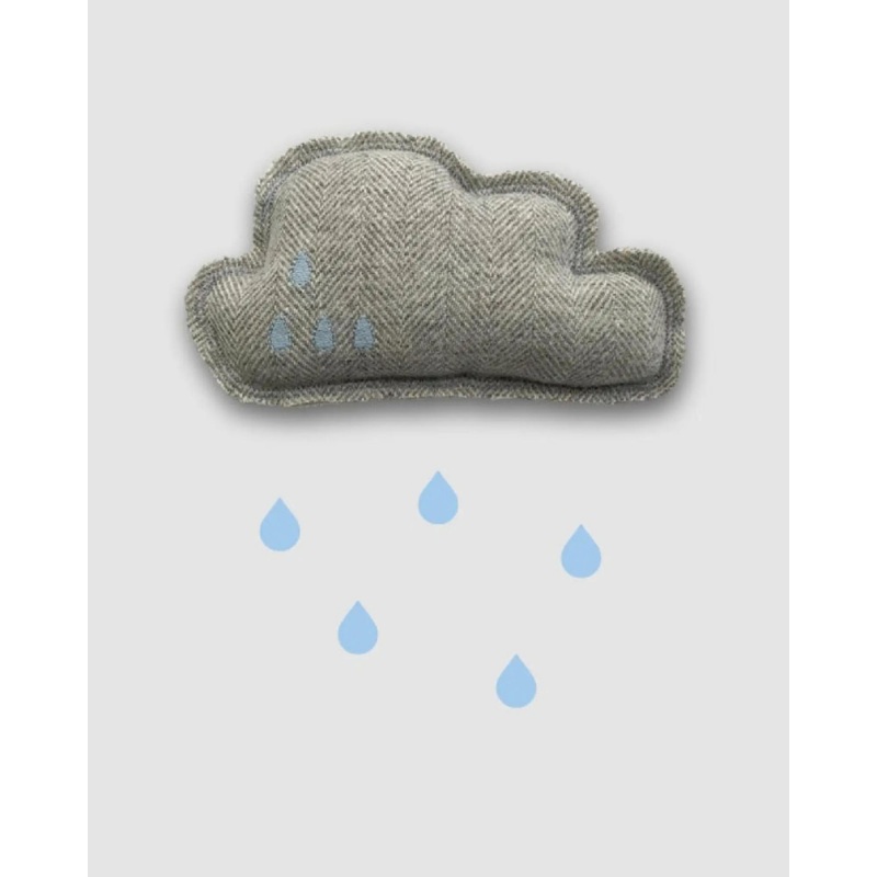 Cloud Catnip Pillow Toy in Grey (Made in the USA)