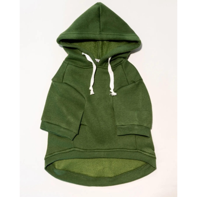 Comfort Pullover Dog Hoodie in Forest Green(FINAL SALE)