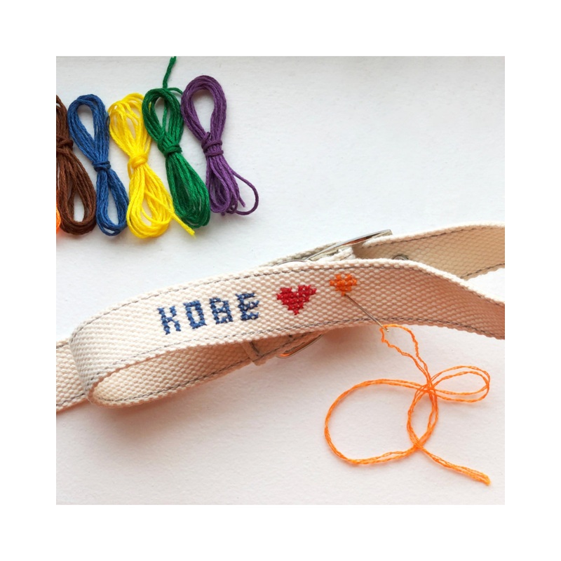 DIY Cross Stitch Dog Collar|Small|Large