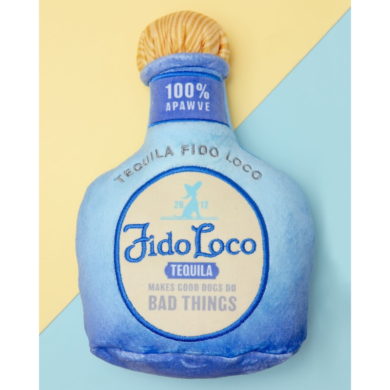 Fido Loco Tequila Squeaky Plush Dog Toy