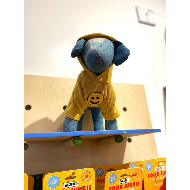 Have A Nice Day Dog Hoodie in Yellow (Made in the USA)(FINAL SALE)