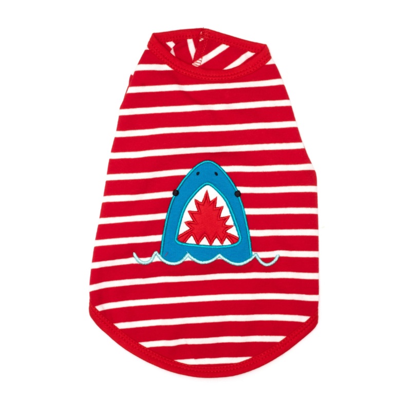 PAWS Shark Dog Tee|X-Small|Small|Medium|Large|X-Large|XX-Large