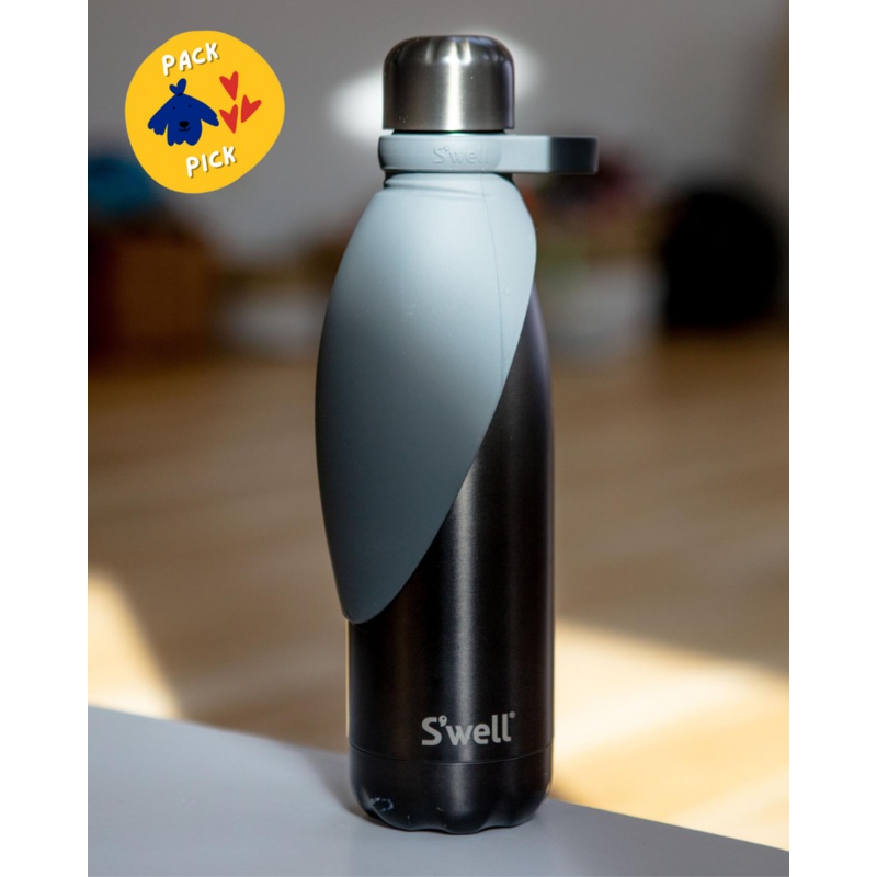 Travel Dog Bowl Bottle Attachment in Grey